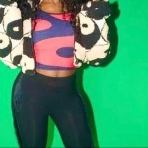 CROPPED YIN YANG SWEATER JACKET